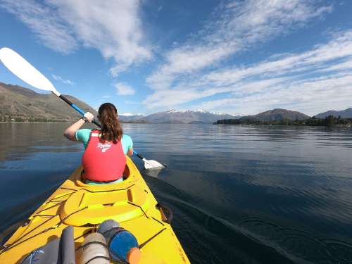 Kayaking on Lake Wanaka