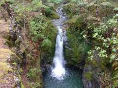 Waterfall near the hut