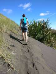 Crossing the sand dunes