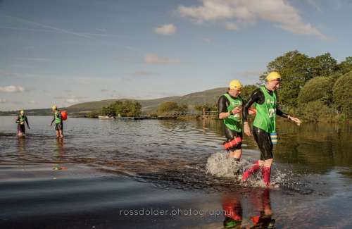 Exiting a swim section
